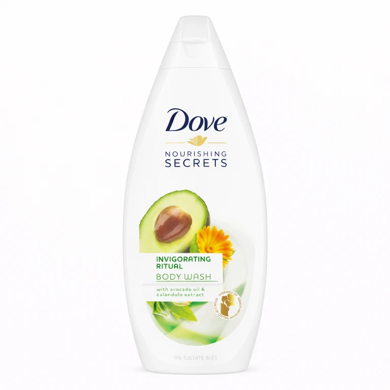 Dove Body Wash 500 ml - Invigorating Ritual Avocado Oil & Calendula Extract